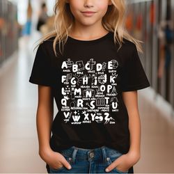 biblical toddler tee, biblical alphabet t-shirt, bible verse baby bodysuit, christian toddler shirts