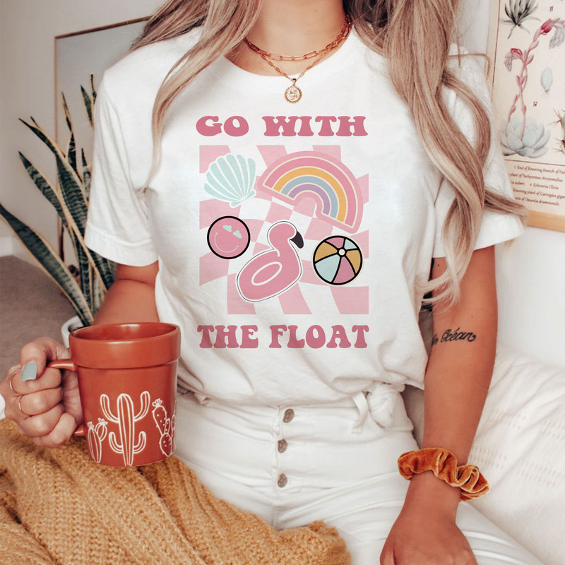 Summer Sublimation Flamingo Pool Float PNG Shirt Design - 3.jpg