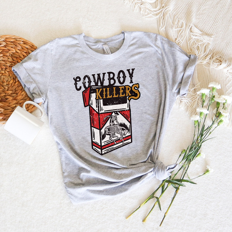Cowboy Killers Shirt,Skeleton Cowboy Shirt,Skeleton Cigarettes Shirt,Howdy Skeleton Shirt,Rodeo Shirt,Rodeo Sweatshirt,Gift For Cowgirls Tee - 2.jpg
