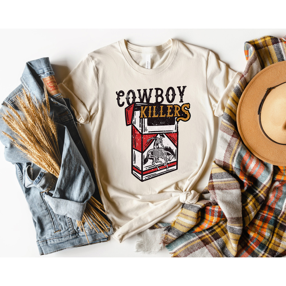 Cowboy Killers Shirt,Skeleton Cowboy Shirt,Skeleton Cigarettes Shirt,Howdy Skeleton Shirt,Rodeo Shirt,Rodeo Sweatshirt,Gift For Cowgirls Tee - 3.jpg