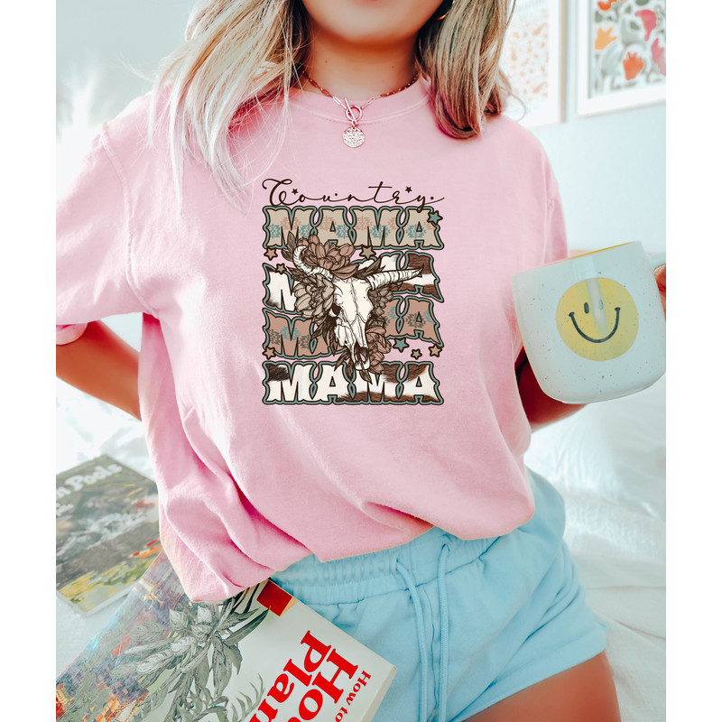 Country Mama, Bullhead Howdy Mama Shirt,  Retro Mother's Day Tshirt, Funny Mother Day Tee, Mother's Day Crewneck, Cool Mother Sweater - 2.jpg