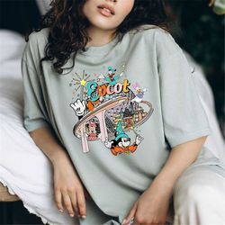 retro disney epcot shirt, disney epcot world tour shirt, mickey and friends, epcot center 1982 shirt, drinking around th