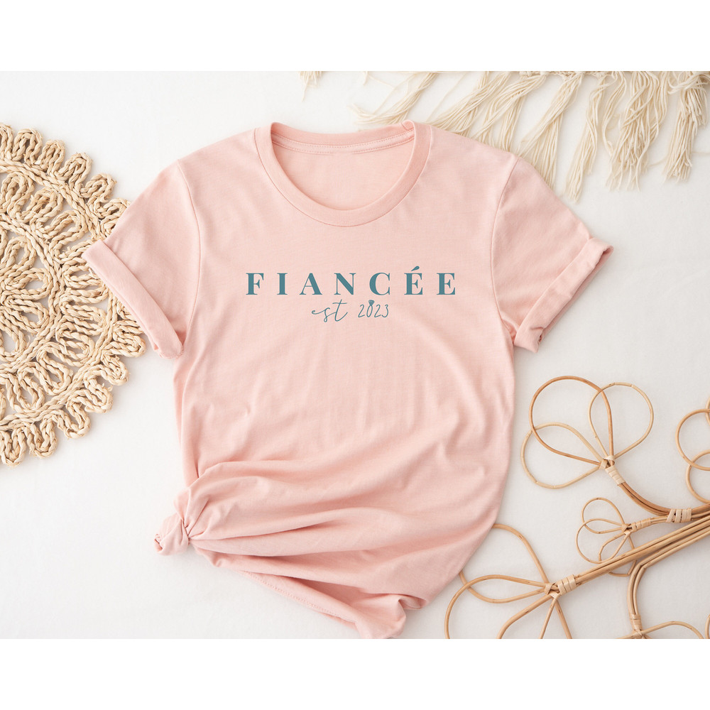 Fiance Est 2023, Engagement Gifts, Bridal Shower Sweatshirt, Engaged AF, Embossed Engagement Gift, Bachelorette Party Shirt, Future Mrs Gift - 3.jpg