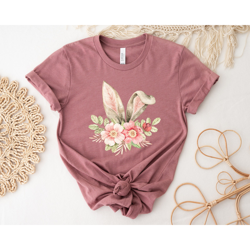 Floral Easter Bunny Ears Shirt,Easter Shirt,Easter Gifts for Kids,Gifts for Mom,Floral Shirt,Bunny Ear Shirt,Rabbit Shirt,Gifts for Mom - 2.jpg