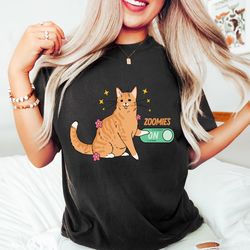 Funny Orange Cat Shirt, Cat Gifts, Funny Cat Gift, Cat Lover Shirt, Cat Zoomies Tee, Funny Tee, Cat