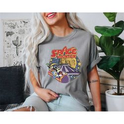 comfort colors disney space astronauts shirt, 90's space mountain shirt, retro vintage disney clothing, theme park outfi