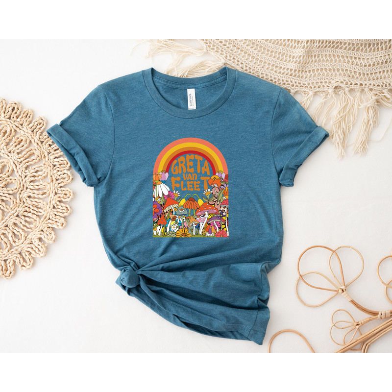 Greta Van Fleet Shirt, Retro Musical Shirt, Boho Musician Shirt, Retro Greta Van Fleet Tshirt, Dream In Gold Shirt, Starcatcher Tee - 3.jpg