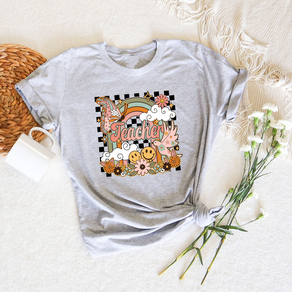 Groovy Comfort Teacher Shirt, Floral Teacher Shirt, Teacher Appreciation Tee, Teacher Gift,Retro Comfort Teacher Shirt, Back To School Tee - 2.jpg