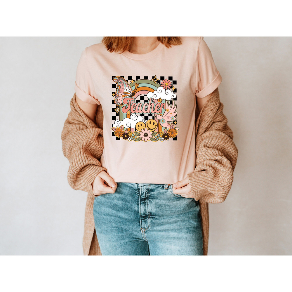 Groovy Comfort Teacher Shirt, Floral Teacher Shirt, Teacher Appreciation Tee, Teacher Gift,Retro Comfort Teacher Shirt, Back To School Tee - 3.jpg