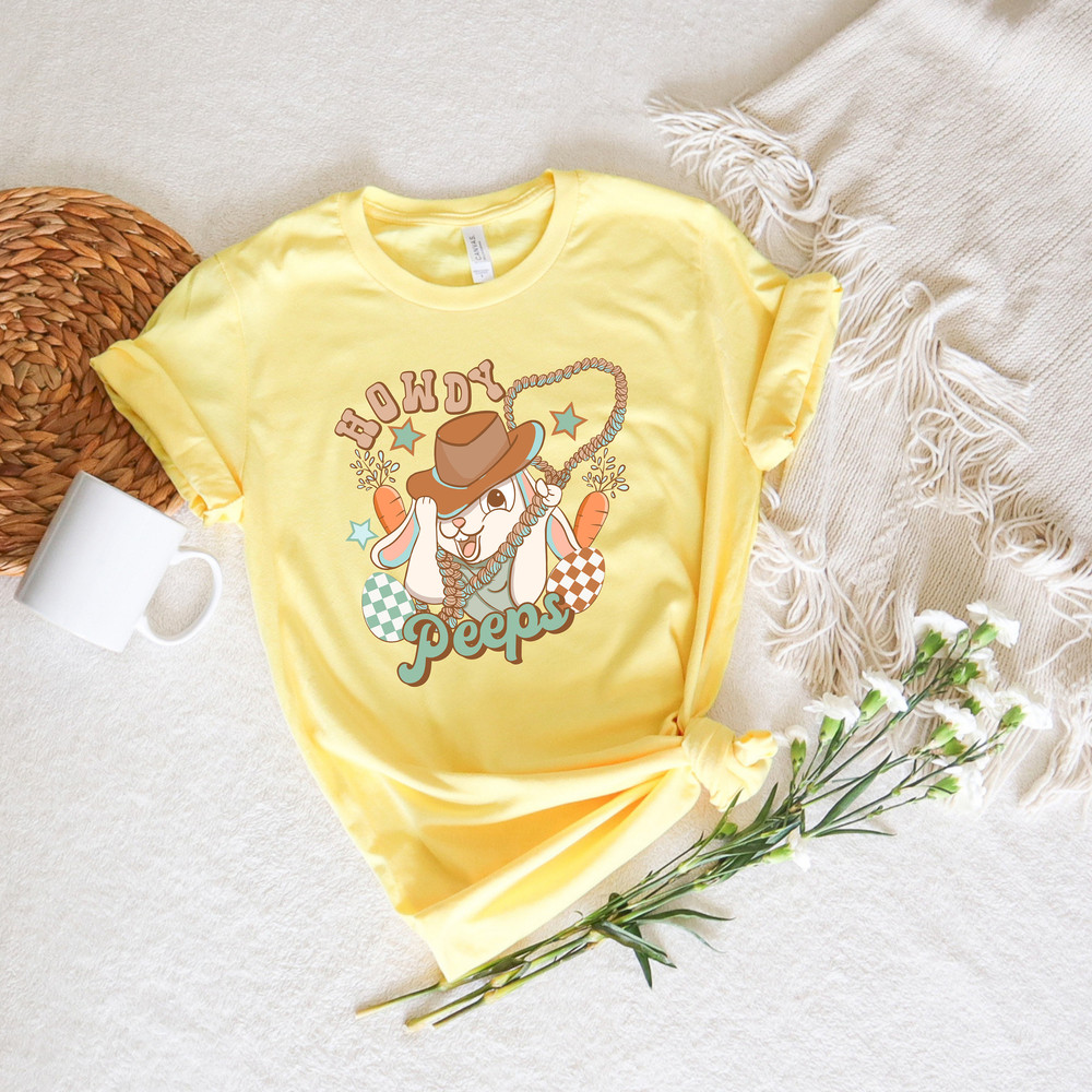 Howdy Peeps Shirt,Easter Shirts,Happy Easter Day,Easter Peeps Shirt,He Is Risen,Cute Bunny Gift,Gift For Easter,Unisex Easter Matching Shirt - 2.jpg