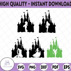 princess castle big pack disney svg, disney mickey and minnie svg,quotes files, svg file, disney png file, cricut, silho