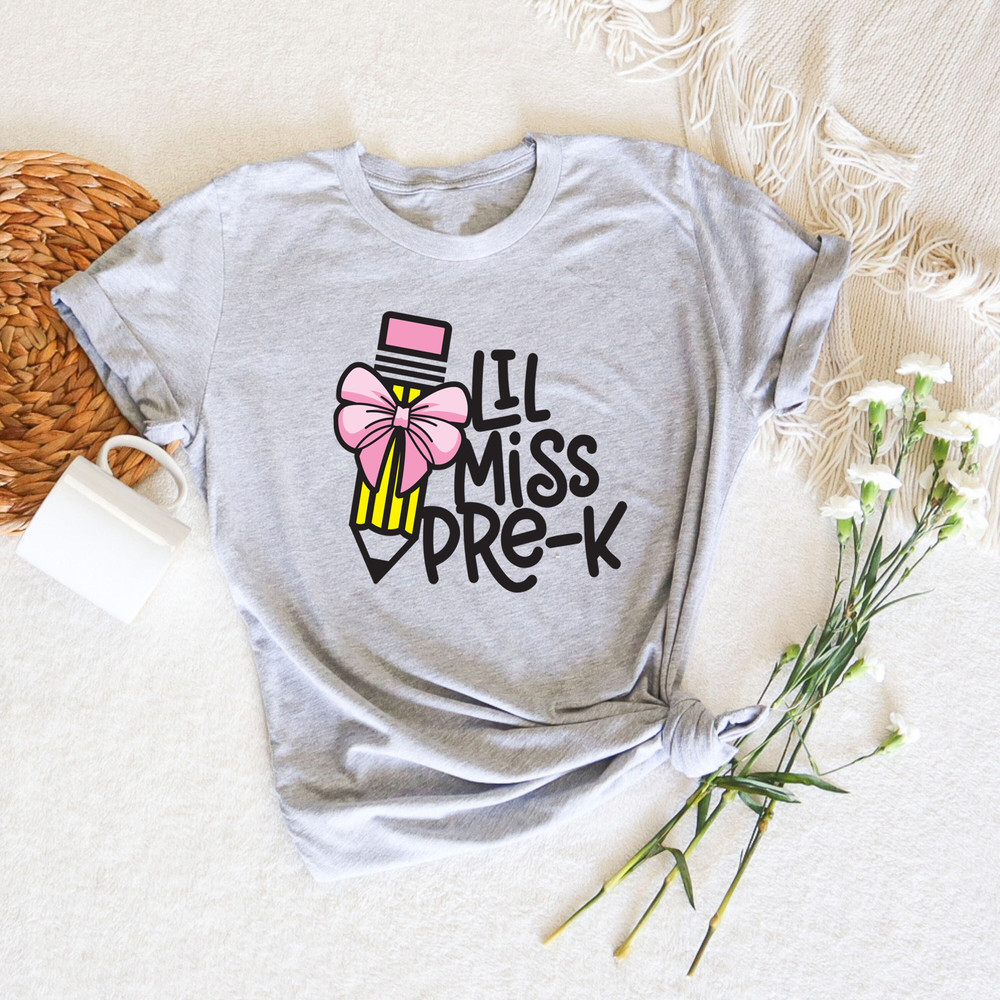 Little Miss Pre -K Shirt, Comfort Little Miss Pre -K Shirt, Back To School Shirt, School Shirt, Pre-K Shirt for Girls, 1st Day of School - 2.jpg
