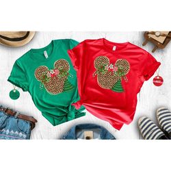 leopard floral minnie shirt,floral minnie mouse,cheetah minnie mouse,leopard minnie mouse disney christmas shirt, disney