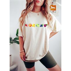 fruity shirt, pride month shirt, subtle lgbtq shirt, lesbian fruity, pride ally shirt, queer shirt, bisexual, trans righ