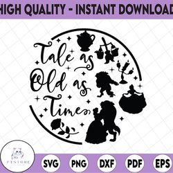 tale as old as time svg, beauty and the beast svg, belle svg, beast svg, rose svg, funny svg, disney svg, disney quote