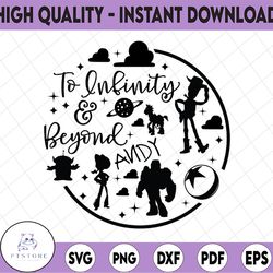 round set to infinity and beyond svg, dxf, cricut svg, cut file instant download, toy story svg, woody svg, buzz lightye