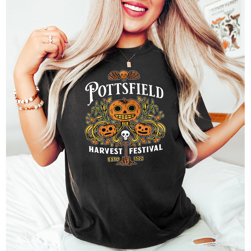 Pottsfield Harvest Festival Sweatshirt, Over The Garden Wall Sweatshirt, Autumn Harvest Shirt, Halloween Pumpkin Shirt, Pumpkin Season Shirt - 2.jpg