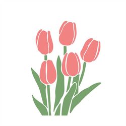 tulip spring flower tulip spring flower - svg download file - plotter file - flower flower