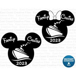 family cruise svg, dxf, png, cruise mickey head,  svg, dxf, eps, png digital download
