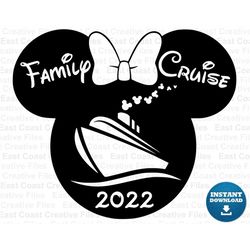 family cruise svg, dxf, png, cruise minnie head,  svg, dxf, eps, png digital download