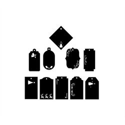 christmas gift tags tags gift tags christmas christmas - svg download file - plotter file - plotter - plotter - cricut