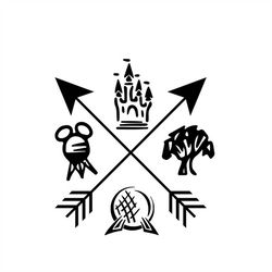 park arrow - adventure castle castle - svg download file - plotter file - crafting - cricut plotter - plotter file - plo