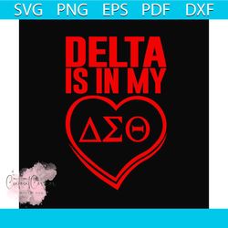 delta is in my love svg, delta sigma theta sorority svg