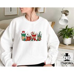 christmas coffee sweater, hot coco sweatshirt, unisex christmas sweatshirt, funny christmas tee christmas sweatshirt