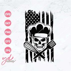 us chef skull svg | chef svg | us master chef svg | american chef svg | chef skull clipart | chef clipart | chef skull s