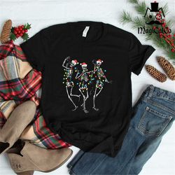 skeletons christmas light shirt, matching christmas family shirts, christmas family matching shirts, family christmas 20