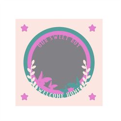 3d photo frame layered papercut template - photo frame photo frame - svg download file - plotter file - diy cricut