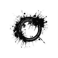 splatter circle svg, splatter circle clipart, splatter circle svg files for cricut, paint splash svg - sentinentwalker