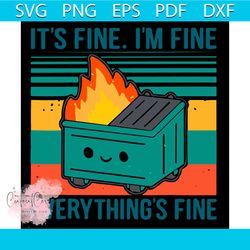 its fine im fine everythings fine svg, trending svg, retro vintage svg, car svg