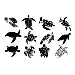turtle svg, sea turtle svg, sea turtles clipart, turtle svg files for cricut, tortoise svg