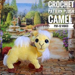 Crochet Pattern Plush Camel PDF file in English