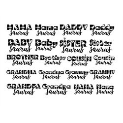 mama saurus svg, daddy saurus svg, dinosaur svg, mamasaurus svg, family saurus svg, dinosaur clipart