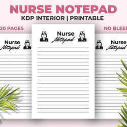 nurse notepad kdp interior