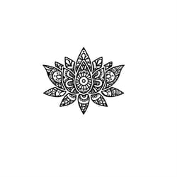 mandala style lotus flower flower - svg download file - plotter file - crafting