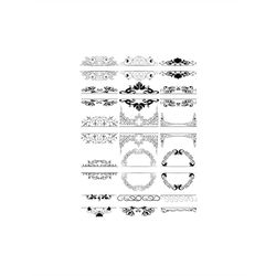 divider svg, svg, text devider svg, cricut, silhouette cameo, scanncut, divider vector, swirls, flourish, page decoratio