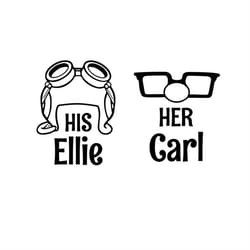 top up - his elli her carl - plotter file - svg - svg download file - plotter file - love