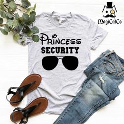 princess security shirt, matching disney shirts, disney family shirt, disney trip shirt, disney shirt for men, boyfriend