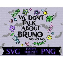 we don't talk about bruno svg, easy cut file for cricut, layered by colour
