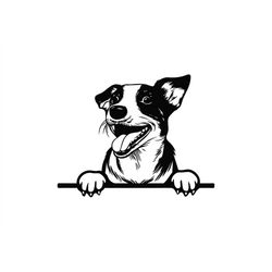 peeking jack russell terrier svg, peeking jack russell terrier svg files for cricut