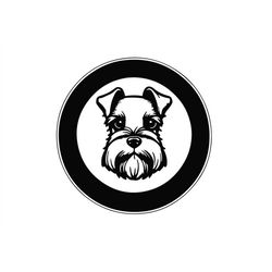 miniature schnauzer svg, miniature schnauzer clipart, miniature schnauzer svg files for cricut, miniature schnauzer head