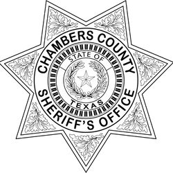 chambers county sheriffs office badge texas vector file for laser engraving, cnc router, cutting, engraving file