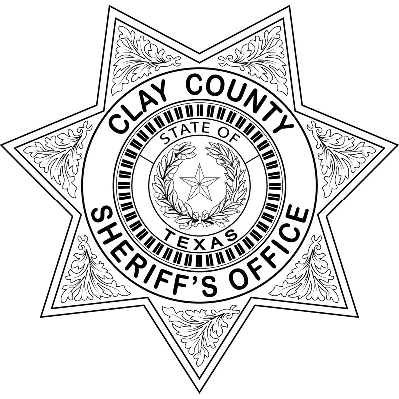 Clay County Sheriffs office badge Texas vector file.jpg