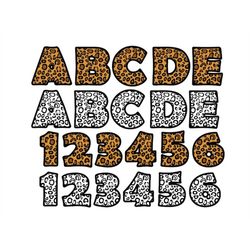 leopard font svg, leopard alphabet svg, leopard letters and numbers, cheetah alphabet svg