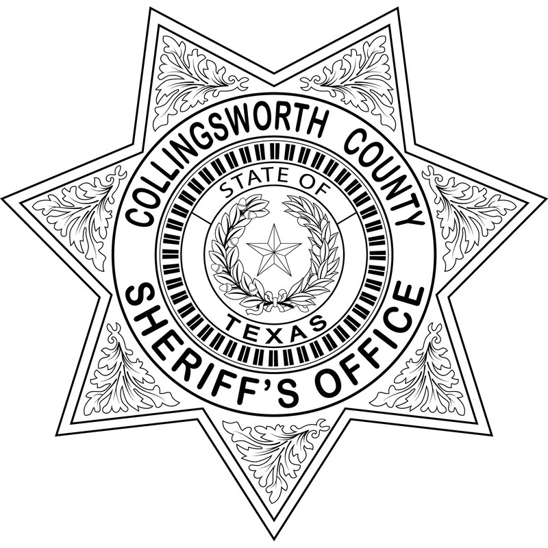 Collingsworth County Sheriffs office badge Texas vector file.jpg