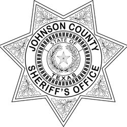 johnson county sheriffs office badge texas vector file for laser engraving, cnc router, cutting, engraving file