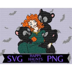 brave svg, easy cut file for cricut, layered by colour